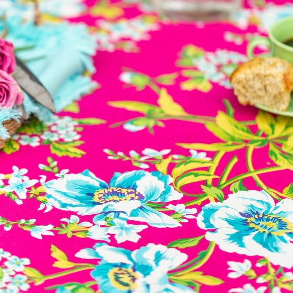 April Cornell Tablecloth Water Lily 54x54 NWT - Picture 3 of 4